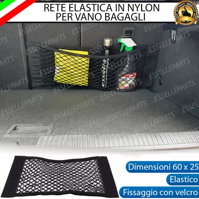 RETE ELASTICA PER BAGAGLIAIO CON FISSAGGIO A STRAPPO 60X25cm HONDA PRELUDE (5G)