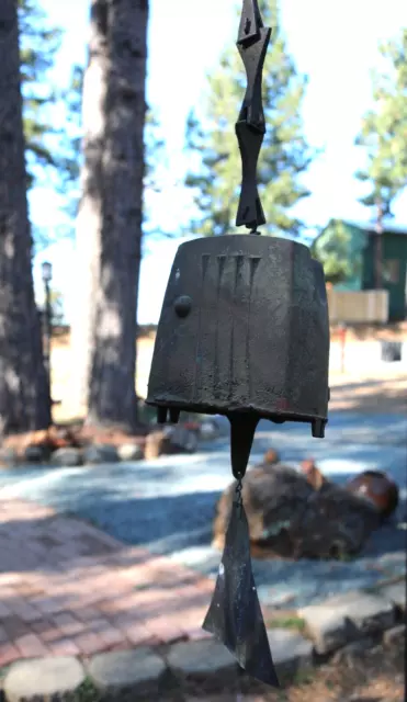 Paolo Soleri Cosanti Cast Bronze BELL 1970's X-Large HUGE 11 pounds USA Rustic