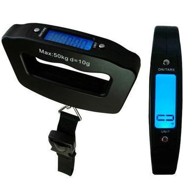 50Kg Digital Travel Portable Handheld Weighing Luggage Scales Suitcase Bag
