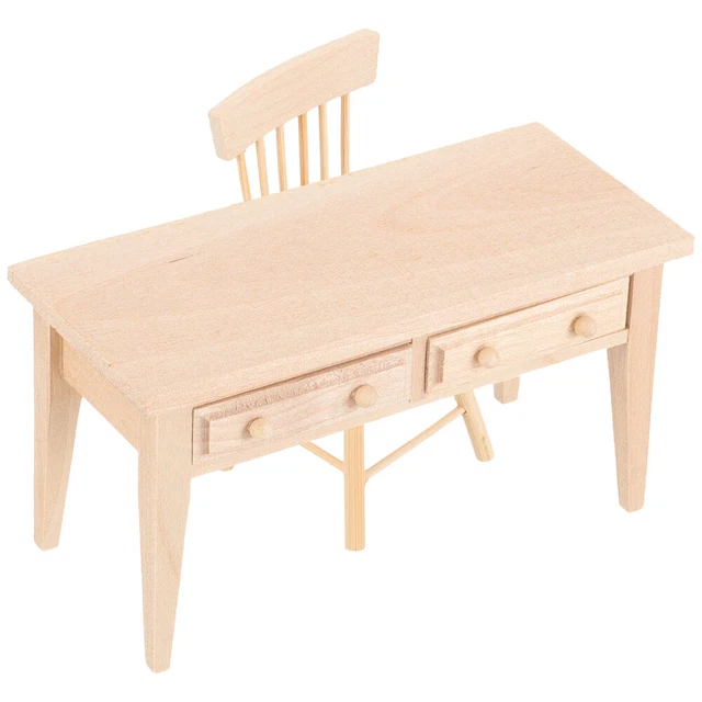 Mesa en miniatura niños juegos juguete joyería de muñecas casa de muñecas