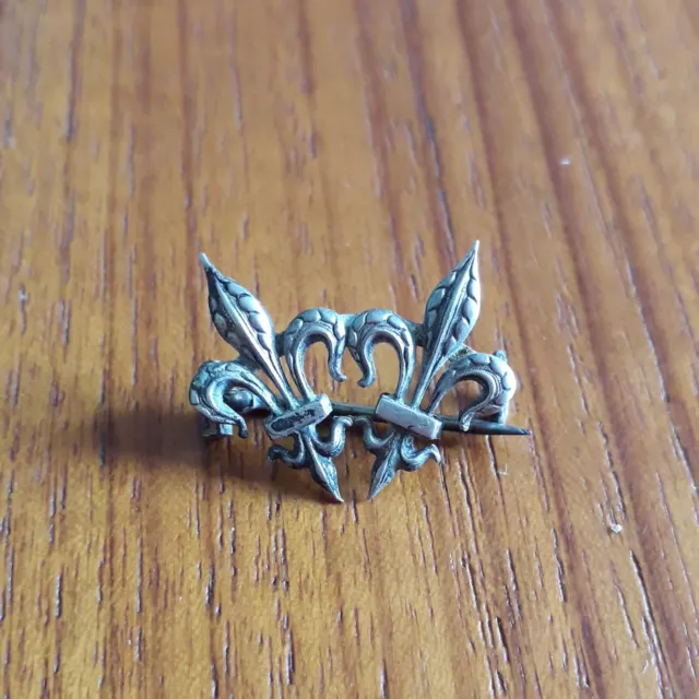 petite  broche ancienne  à 2  fleurs  de LYS