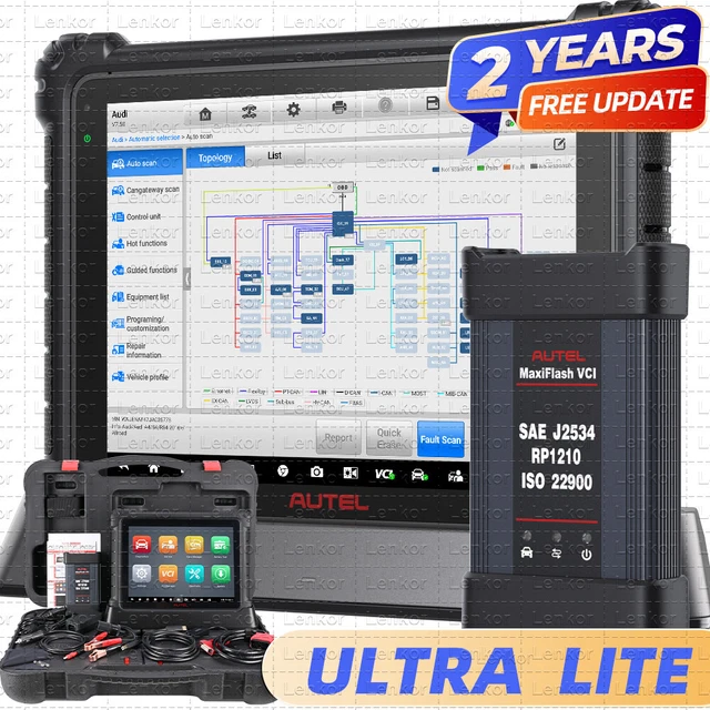 2025 AUTEL MAXISYS Ultra Lite Diagnose Tool ECU PROGRAMMING ...
