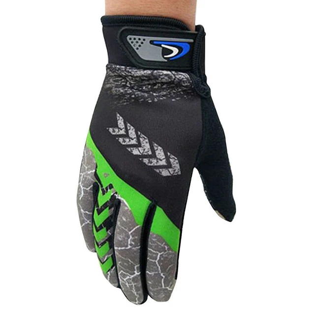1 Paio Guanti Da Ciclismo Bicicletta MTB Moto Dita Intere Guantoni NUOVO