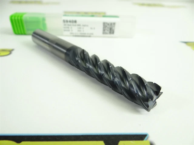 New! Helical Solid Carbide Aplus Rough/Finish C. Radius End Mill 1/2" X .030"R