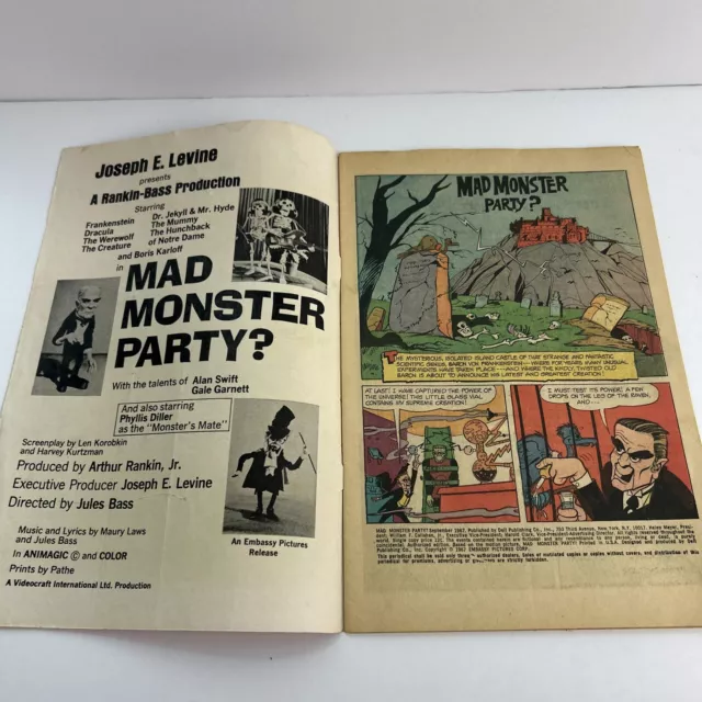 Mad Monster Party 1967 Dell Movie Classics comic Rankin Bass Kurtzman Karloff 2