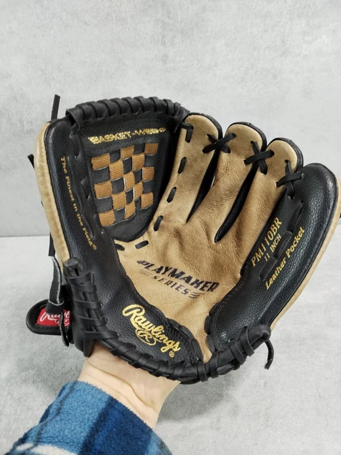 Rawlings Leather Baseball Glove Model PM110BR 11 inch Playmaker Series VGC Left