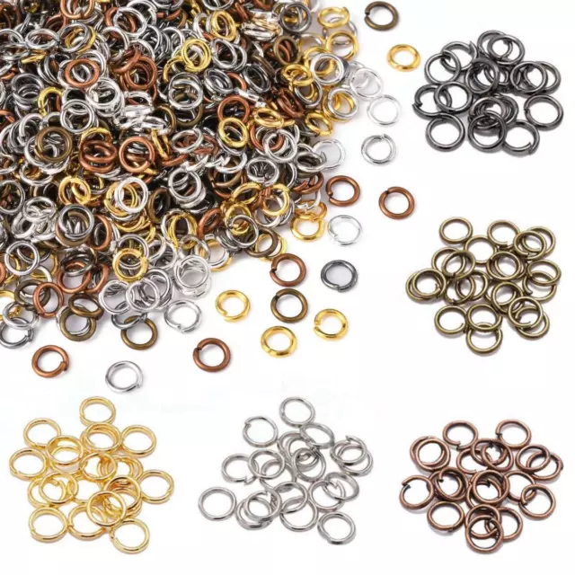 Jump Rings for Jewellery Making Non Soldered Open 4mm, 5mm, 6mm -10mm Iron Metal 2