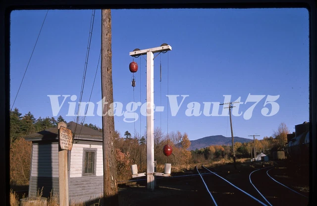 Original Slide B&M Boston & Maine Lantern Track Scene Kodachrome 1963