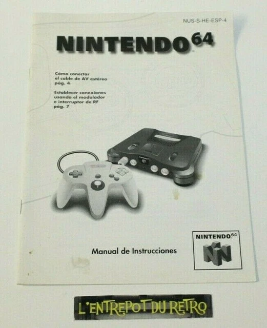 ++ ref 2 / notice / mode d'emploi pour console nintendo 64 - version ESP ++