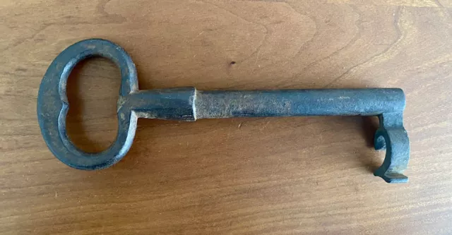 Rare 14th Century Wrought Iron Medieval French Prison Cell Castle Gate Key 3