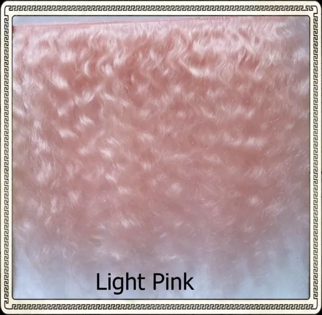 Mohair Weft  LIGHT PINK,  5" - 6" X 36"