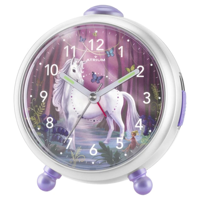 ATRIUM Réveil pour Enfants Réveil Analogue Quartz Licorne Fille A932-0