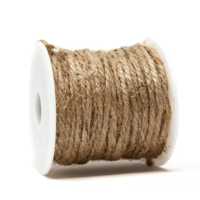 Rolle Jute Strick 20m 3mm Juteschnur Naturfarben Geschenkband Bastelschnur DIY