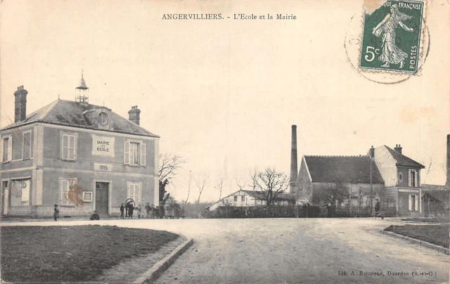 91-Angervilliers-Ecole Et La Mairie-N�6031-E/0395