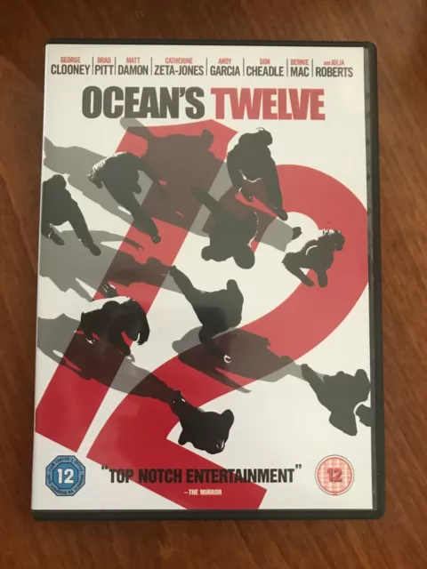 Oceans Twelve DVD - George Clooney, Bard Pitt, Matt Damon - VGC