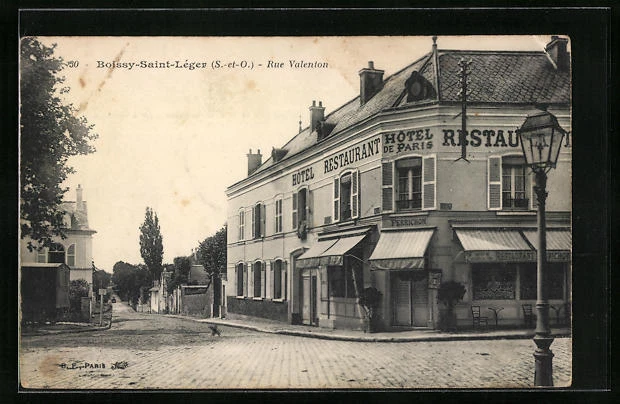 CPA Boissy-Saint-Léger, Rue Valenton, Hotel de Paris