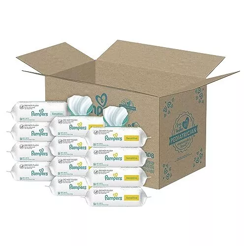 Pampers Sensitive Baby Wipes 1008 Count Hypoallergenic (Packaging May Vary)