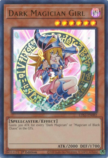Yugioh! Dark Magician Girl - LDS3-EN082 - Ultra Rare - 1st Edition Near Mint, En