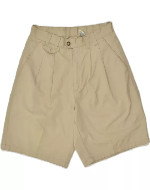 VINTAGE Womens Chino Shorts W30 Medium  Beige Polyester AE06