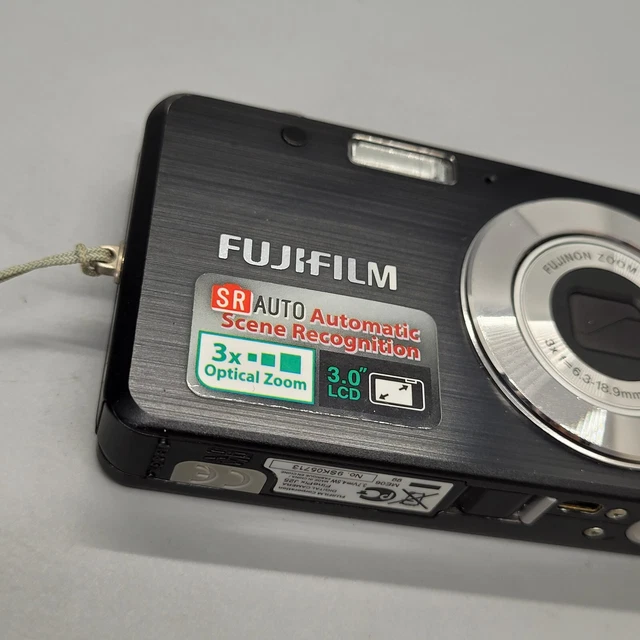 Fujifilm FinePix J25 10,0 megapixel fotocamera digitale compatta testata nera 22