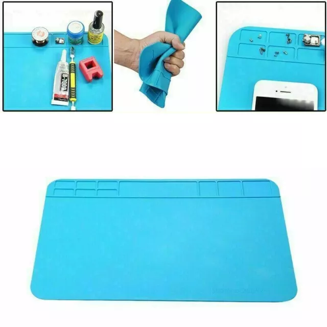 Soldering Repair Workbench Desk Mat Heat Insulation Maintenance Silicone Pad