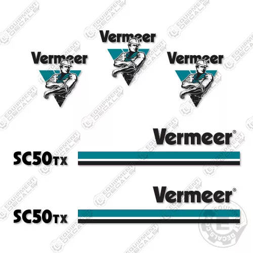 Fits Vermeer SC 252 Stump Grinder Decal Kit