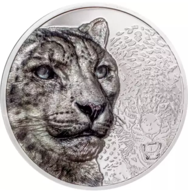 2024 Wild Mongolia Snow Leopard 3 oz Silver Coin- Only 999 Made!