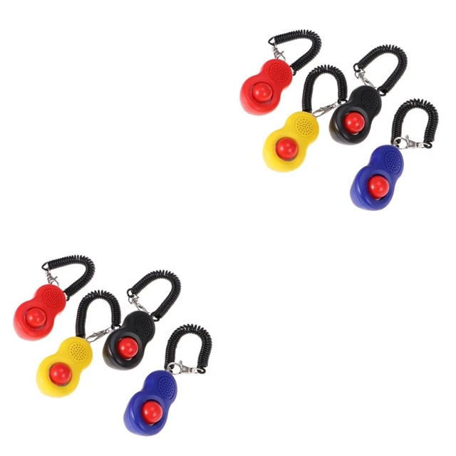 8 piezas Juego de clickers de entrenamiento de perros Clickers Entrenamiento de perros Clicker Con cinturón de muñeca