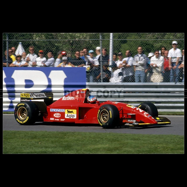 Photo GP F1 1997 : Irvine, Larini, Schumacher Et La Ferrari F310