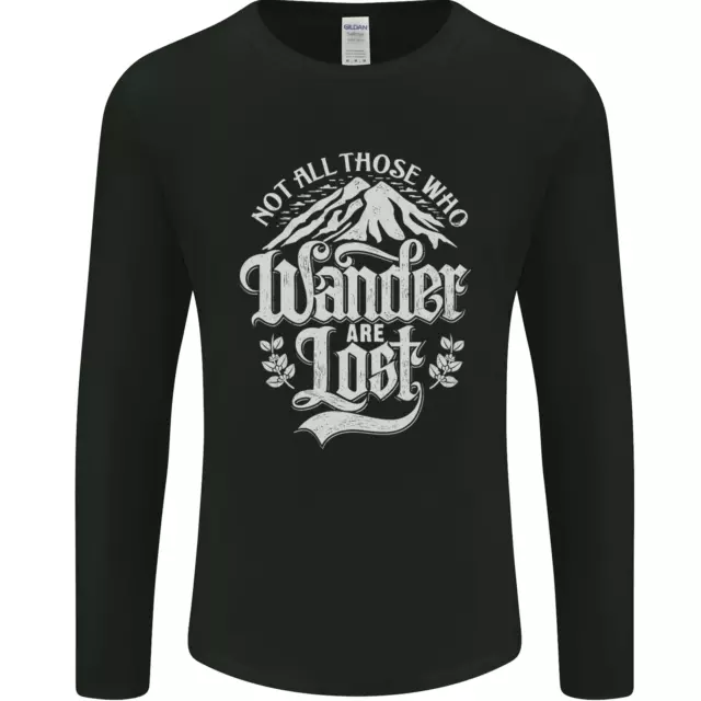 T-shirt a maniche lunghe da uomo Not All Those Who Wander Are Lost Trekking