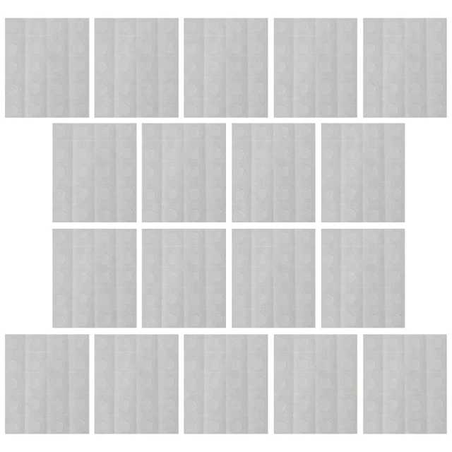 60 hojas pegatinas de doble cara puntos adhesivos transparentes sin rastros puntos adhesivos