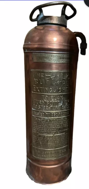 antique brass copper fire extinguisher (EMPTY) 2