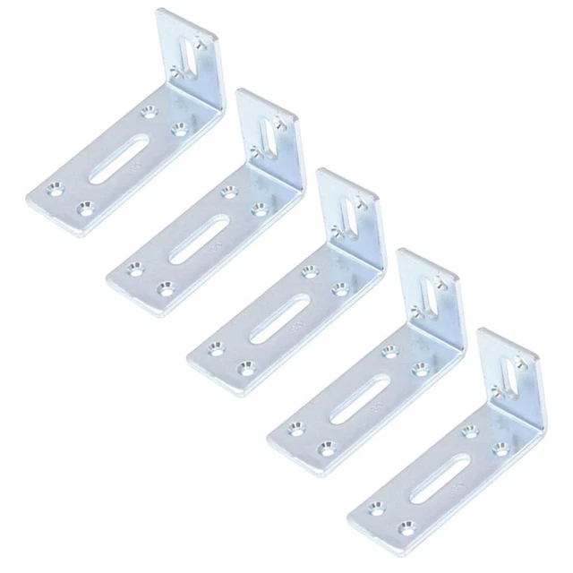 5 piezas soporte angular estribo de acero disco de esquina abrazadera rectangular