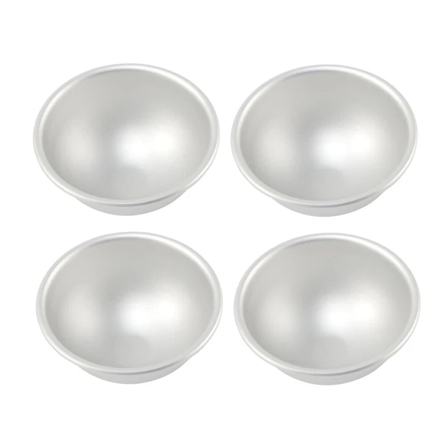 4 piezas molde para pastelería molde de pastelería de hojalata hemisferio de aluminio para