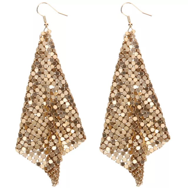 Boucles D'oreilles Pour Filles Géométriques À Sequins Doreilles Femme Carré