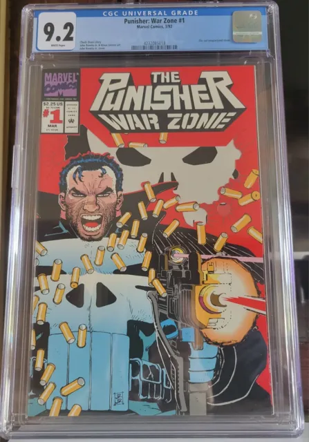 Punisher War Zone #1  CGC 9.2 NM Die Cut Wraparound Cover 1992 Marvel Comics