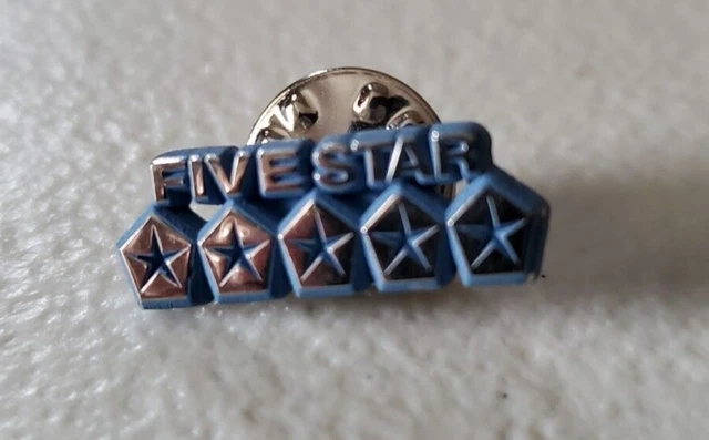Mopar Five Star Parts Lapel Pin Silver&Blue Color Metal