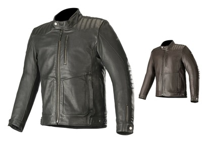 Alpinestars ALPINESTARS CRAZY EIGHT NERO GIUBBINO MOTO VINTAGE IN PELLE TAGLIA XXL 10 