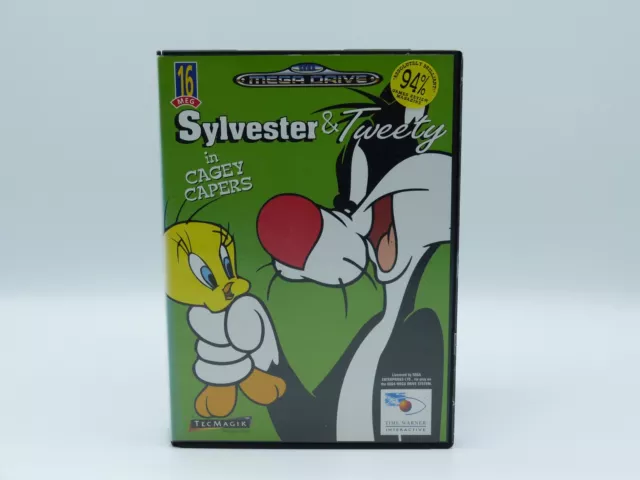 Sega Mega Drive - Sylvester & Tweety: Cagey Capers - Complete w/ Manual - Tested