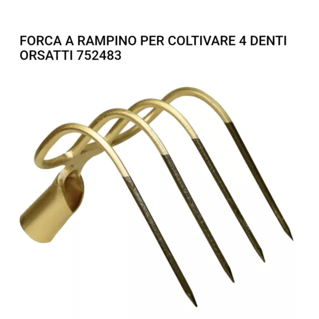 Forca a Rampino Per Coltivare 4 Denti Orsatti 752483