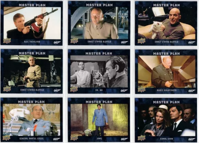 JAMES BOND VILLAINS & Henchmen: Complete Master Plan Set (15) 2020 ...