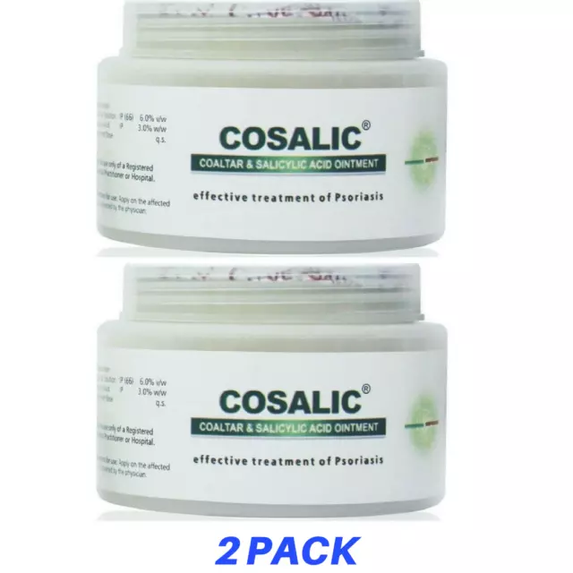 2 X 100g COAL TAR & SALICYLIC ACID OINTMENT COSALIC FS