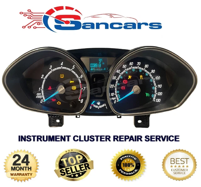 FORD FIESTA MK7 Instrument Cluster Clocks Speedo LCD Display