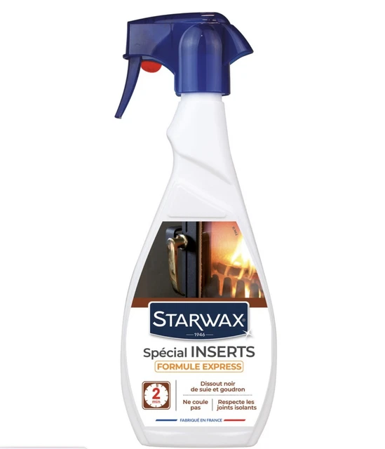 CLEANER EXPRESS GLASS Insert Fireplace Stove Wood Pellet Starwax 500ml