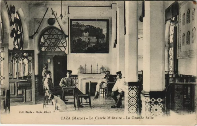 CPA AK TAZA Cercle Militaire La Grande Salle MAROC (23639)