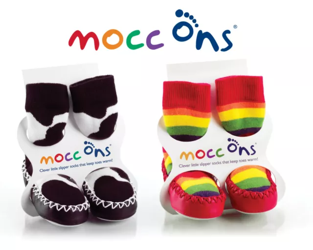 Mocc Ons Mokassin Slipper Socken für Kleinkinder - KOSTENLOSER VERSAND ** AUSVERKAUF**
