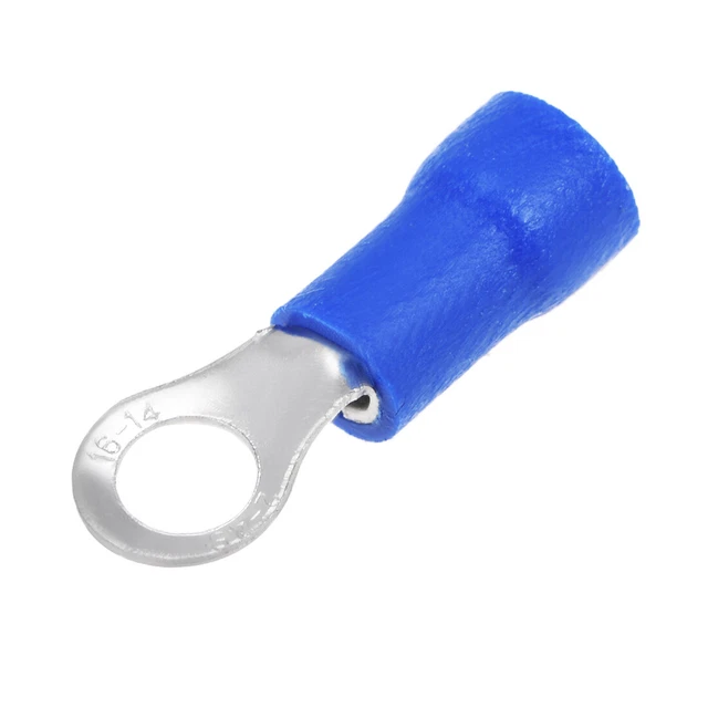 RV2-4S Terminale crimpare isolato, connettore cavo forcella AWG16-14 100pz