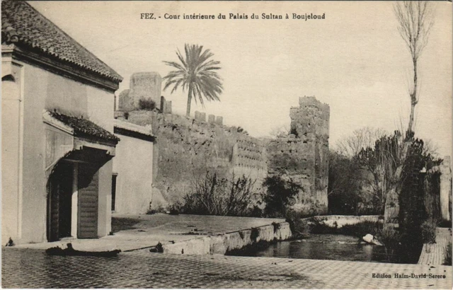 CPA AK FEZ Cour intérieur du Palais du Sultan MAROC (23412)