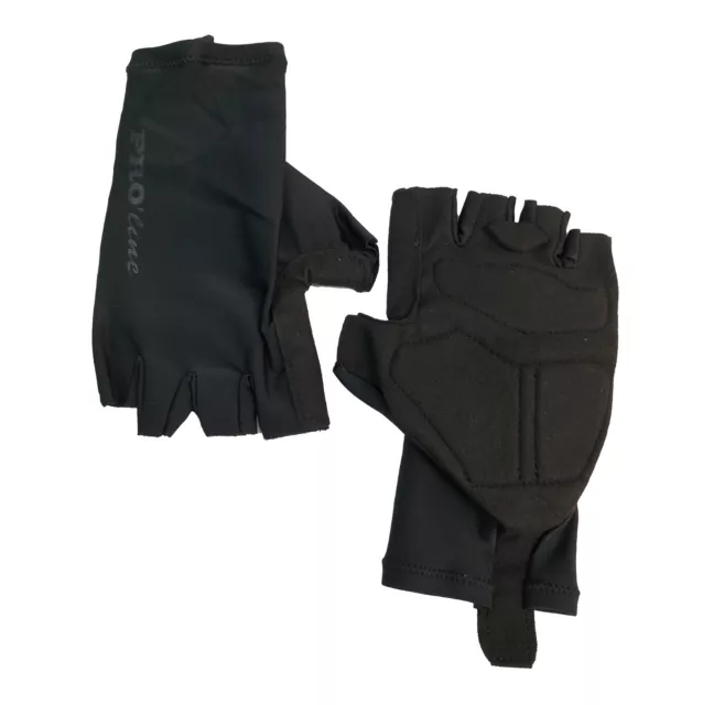 Guanti Ciclismo Bicicletta Da Corsa Estivi PRO' line Nero Logo Printed
