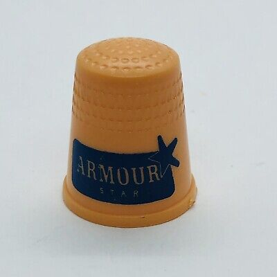 Vtg Plastic Advertising Sewing Thimble - Armour Star